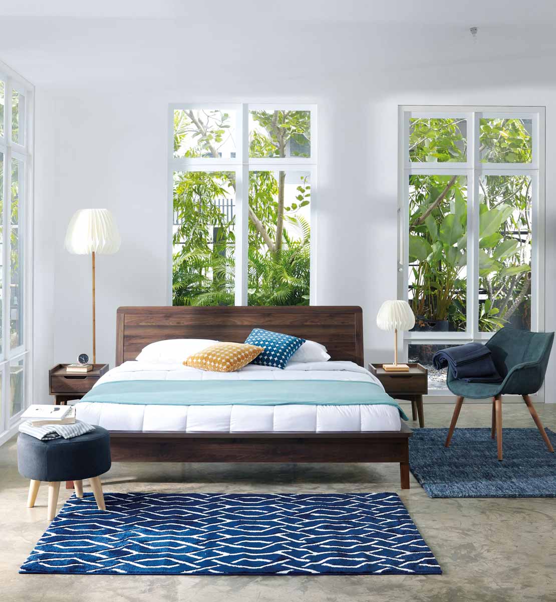 ánh sáng tự nhiên cũng là cách decor phòng ngủ theo phong cách tối giản